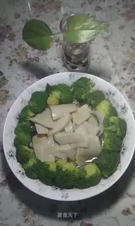 Double treasure in oyster sauce