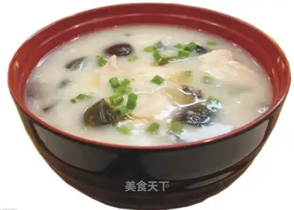 congee with pork and century