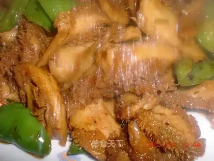 Beef tripe in oyster sauce
