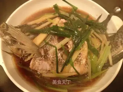 Steamed African carp
