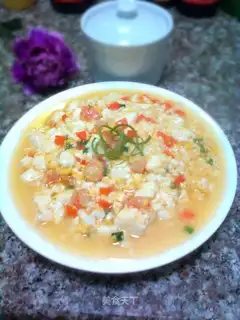 Shrimp tofu with egg