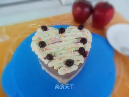 Two-color chocolate mousse