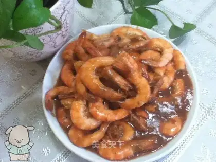 braised shrimp in oil
