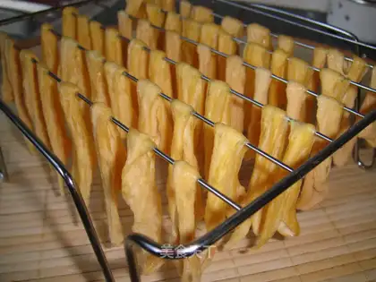 Home-made tofu bamboo