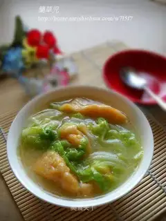Vegetable soup pumpkin dough pimples