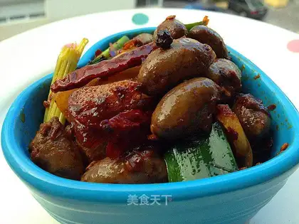 Spicy chicken heart