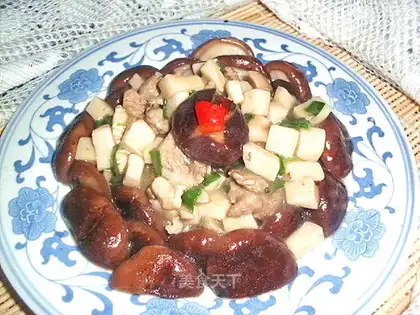 stir-fried double mushrooms