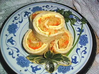 shredded potato omelet