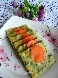 Celery leaf egg cake