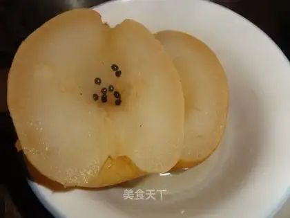 Steamed pear