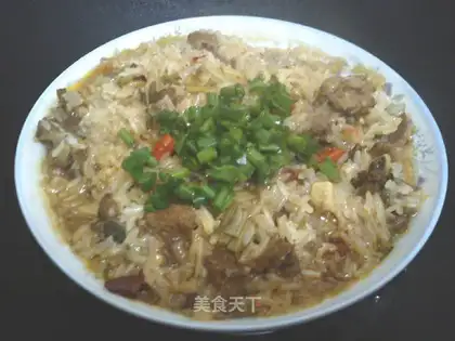 Steamed pork ribs with glutinous rice