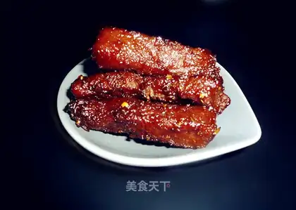 Oven version of homemade beef jerky