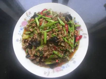 stir-fried beef with rice