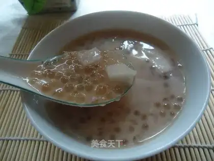Taro milk tea sago dew