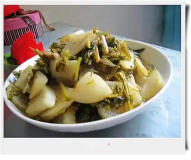 stir-fried radish with pickles