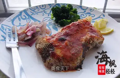 Pan-fried grilled cod