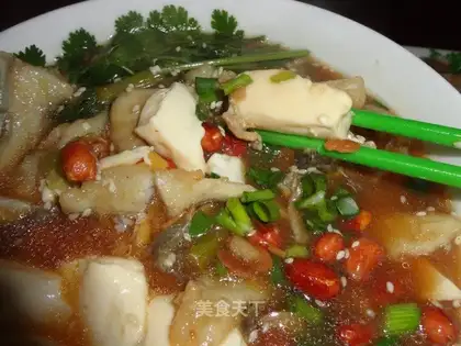 Fish fillet and tofu pudding