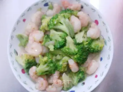 stir-fried shrimp with broccoli
