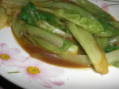 stir-fried lettuce with tomatoes
