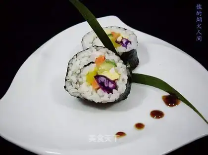 Delicious sushi rolls