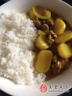 Curry beef brisket rice