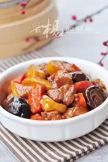 Braised mutton belly in winter