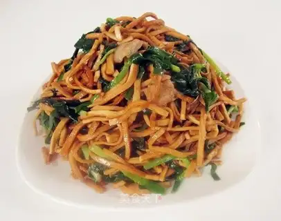 stir-fried leeks with shredded tofu