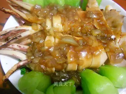 Squid with sauce