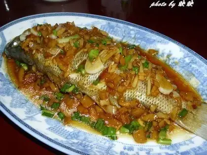 steamed bass