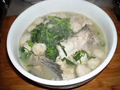 Fish ball Western vegetable soup