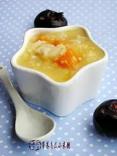 Water chestnut and pumpkin millet porridge