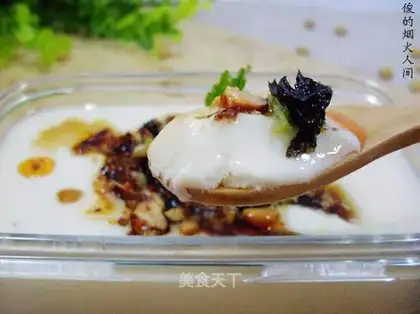 Homemade tofu pudding