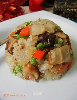 Raw fried glutinous rice