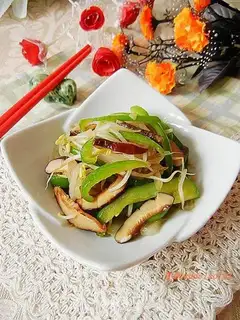stir-fried vegetables with mushrooms