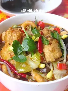 Spicy stewed fish nuggets