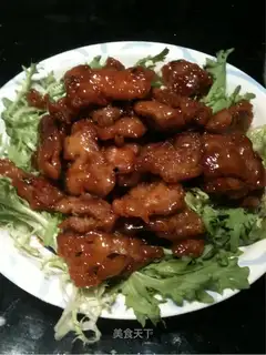 crispy meat with honey