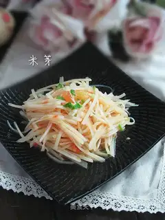 Tomatoes and shredded potatoes