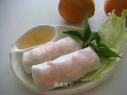 Vietnamese cold spring rolls