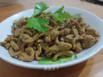 Shredded lean meat with soy sauce