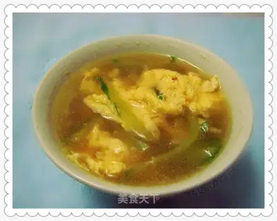 Cucumber egg soup