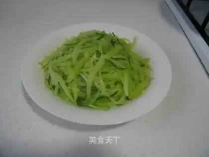 Mouth full of green fragrant lettuce