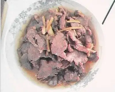stir-fried beef with shredded ginger