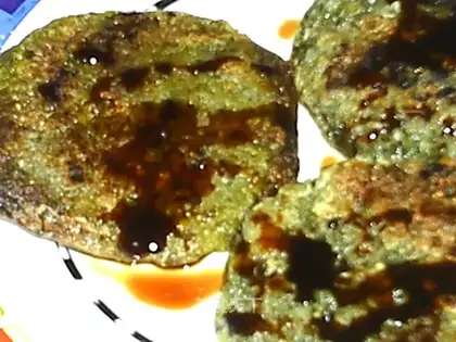 Pan-fried Qingming cake