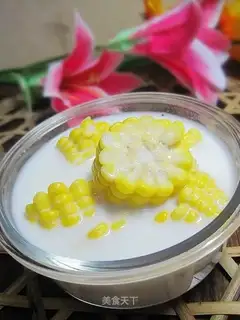 Microwave milk-flavored corn