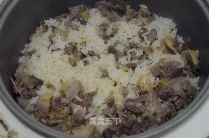 cured duck leg rice