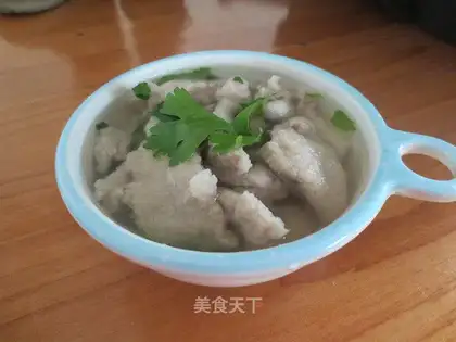 Plain boiled pork slices