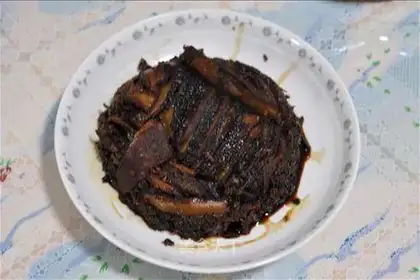 braised pork with plum vegetables