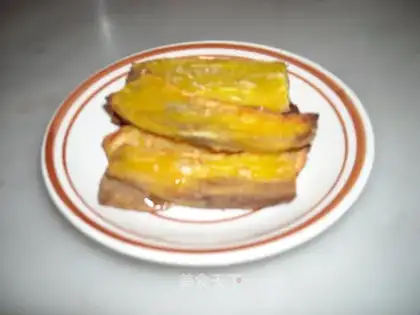 Roasted sweet potato strips