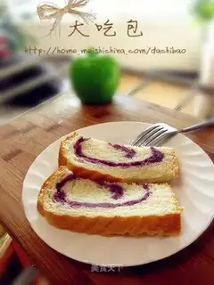 Purple potato toast