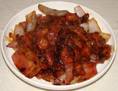 Sweet pork with black pepper